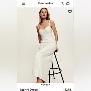 Reformation White Dress